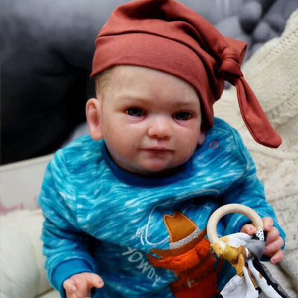 Neonato reborn maschio Deryn by Mayra Garza / bambola che sembra vera maschio / bambola reborn maschietto con vestiti da neonato