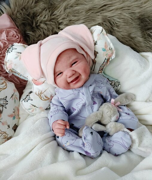 Neonato reborn originale sorridente - Lexi by Sandy Faber