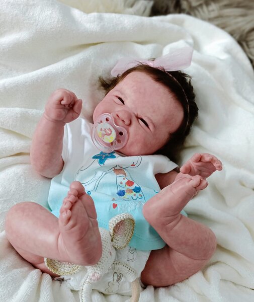 Neonato reborn originale sorridente - Lexi by Sandy Faber