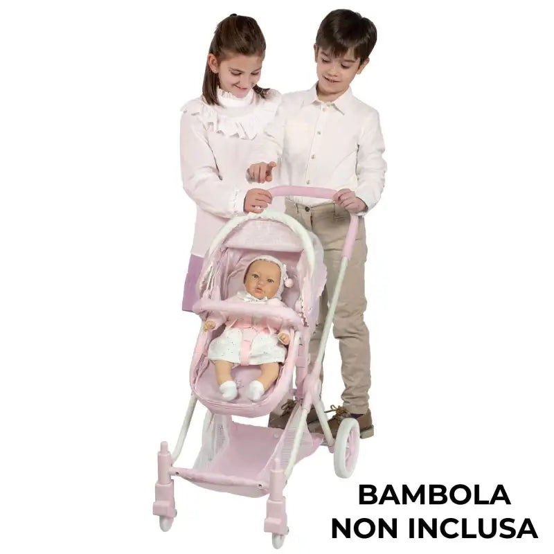 Passeggino 3in1 per neonati reborn di 45-55cm