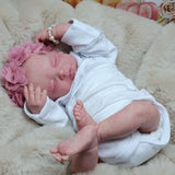 Prematuro reborn che dorme - Larysa by Rachel Smith / bambola reborn originale con gli occhi chiusi / neonato reborn che sembra un bambino vero addormentato