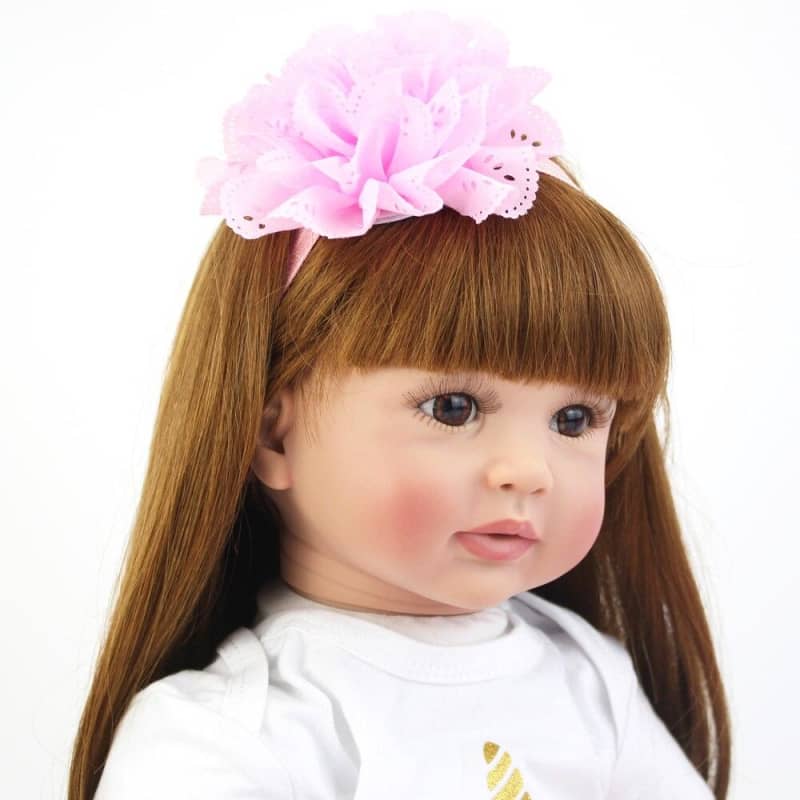 Bambola reborn grande - Ariel ; bambola reborn in silicone (toddler) ; bambola unicorno