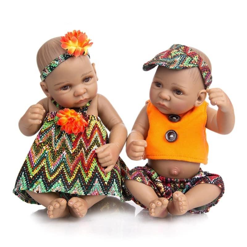 Bambole reborn gemelli - Frida e Llario - Silicone - Toddler