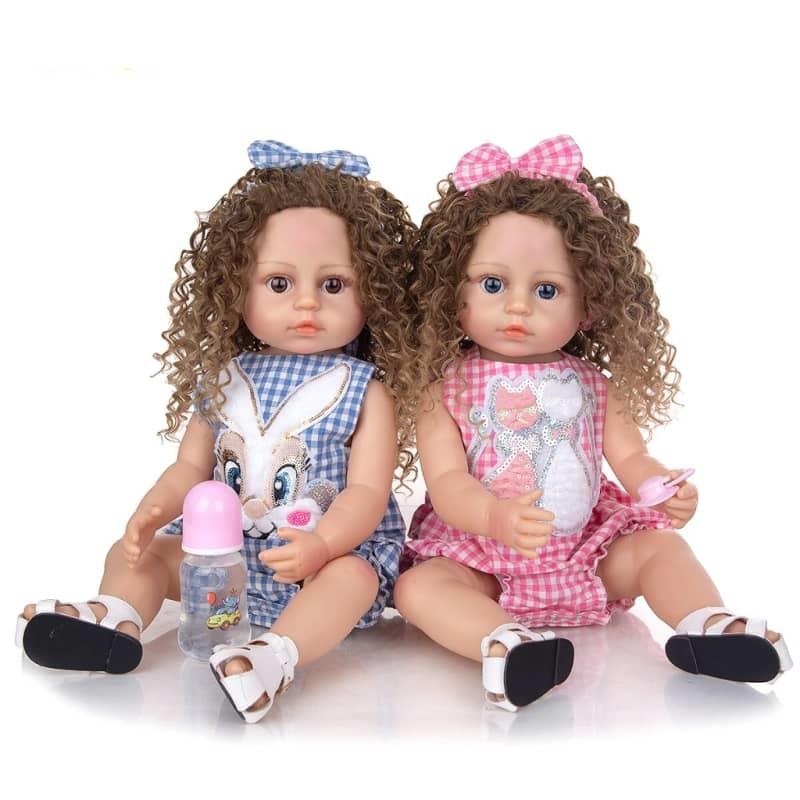 Bambole reborn gemelli - Gianna e Ivana - Silicone - Toddler