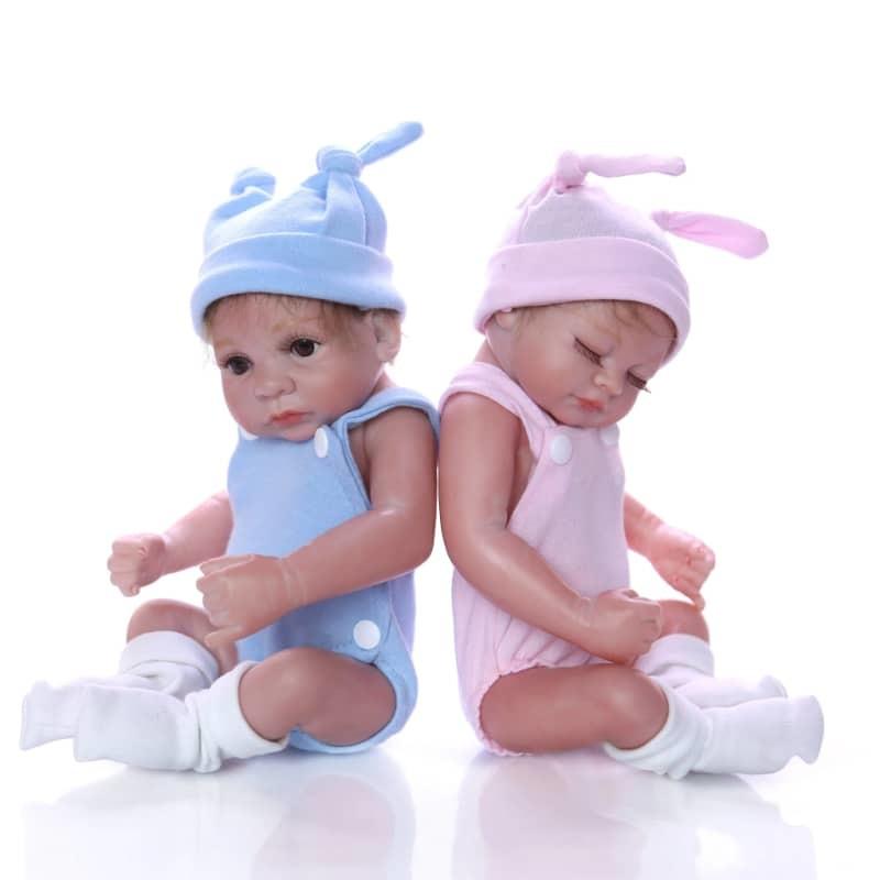 Bambole reborn gemelli - Hugo e Aura - Silicone - Toddler