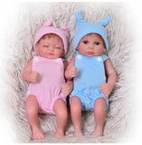 Bambole reborn gemelli - Hugo e Aura - Silicone - Toddler