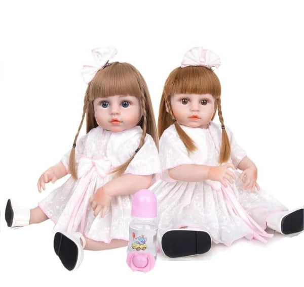 Bambole reborn gemelli - Nives e Nora - Silicone - Toddler