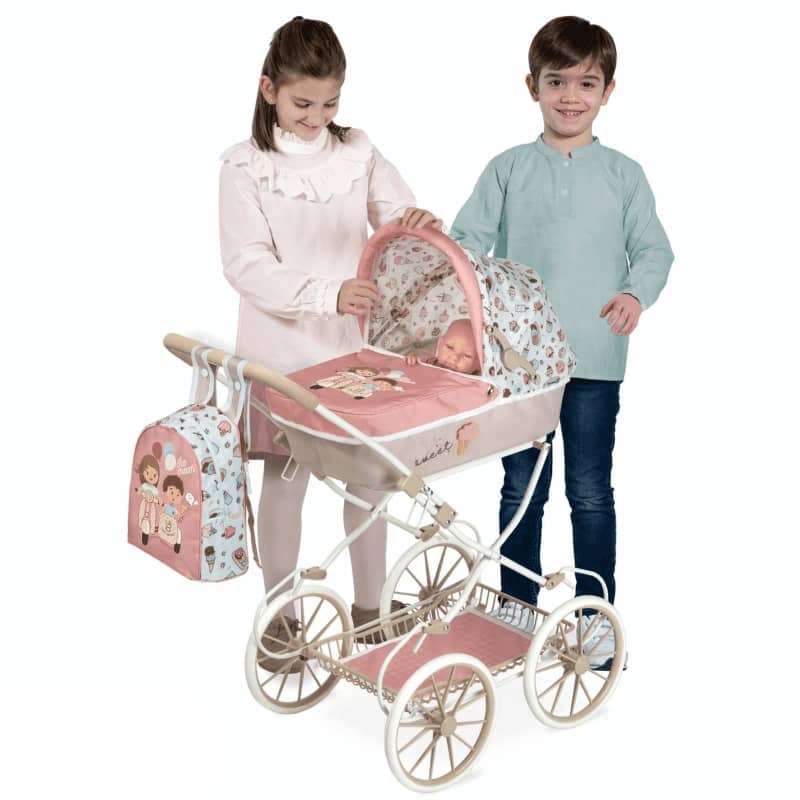 Carrozzina inglesina per bambole reborn / passeggino per bambole reborn / carrozzina giocattolo bambina